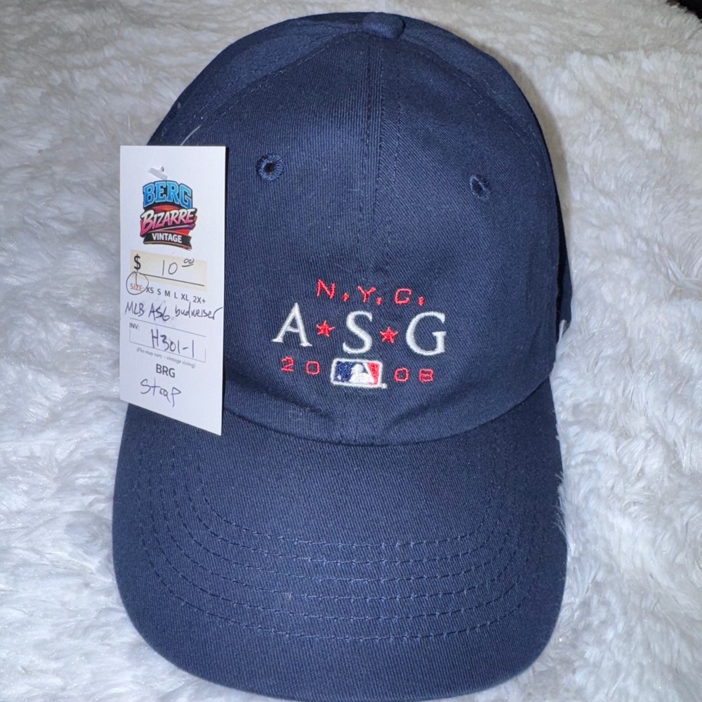 MLB Baseball Hat Mens OS Navy 2008 All Star Game Budweiser NY Yankees
